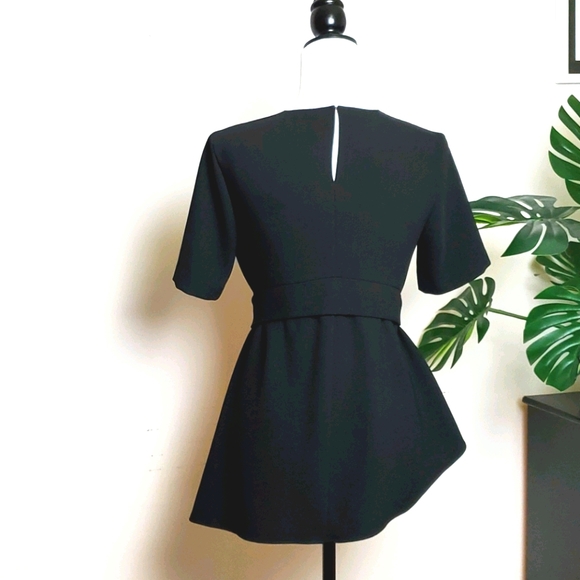 ZARA Woman black assymetrical Top Size XS - Picture 3 of 8